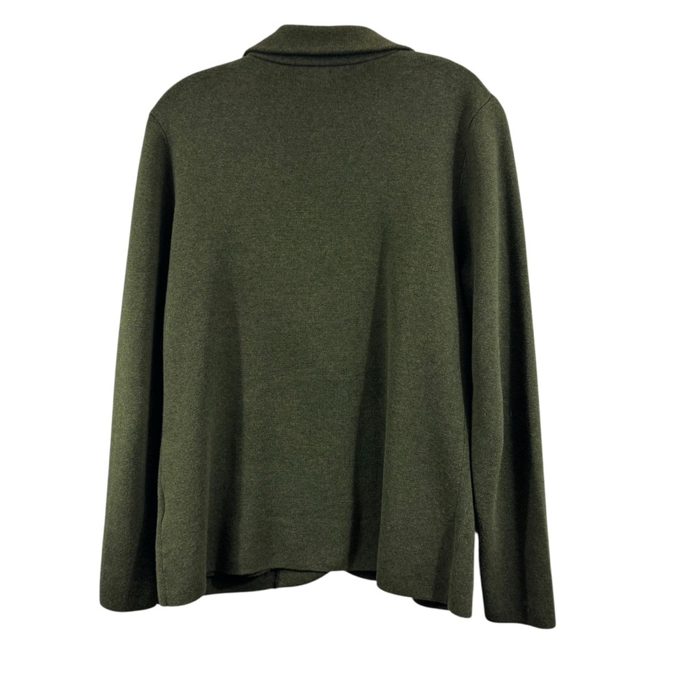 J. Crew Factory Olive Green Single-Button Blazer - Picture 3 of 12